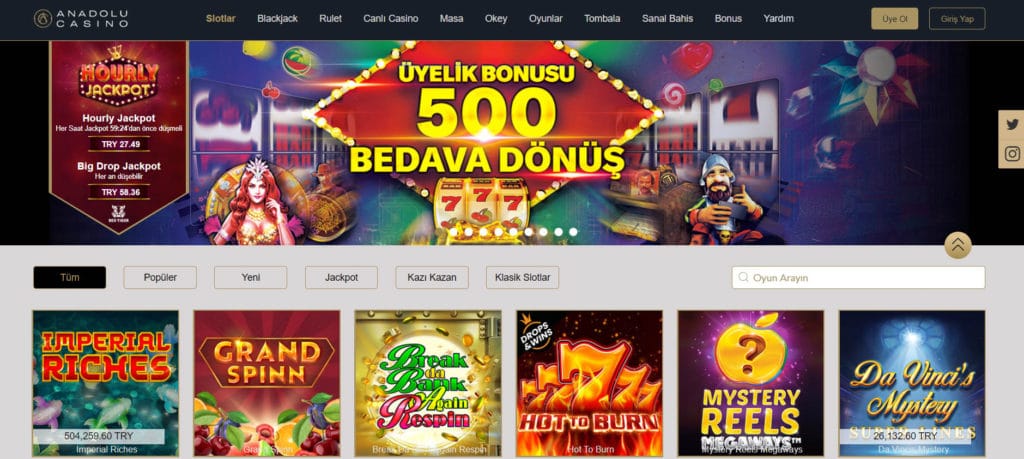 Anadolu Casino Guncel Casino Bonuslari